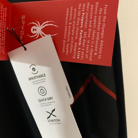 Spyder ProWeb Fleece Lined Thermal Shirt style# spm102 - Picture 3 of 5